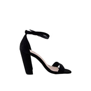 Qupid Cashmere-01 Black  Block Heels