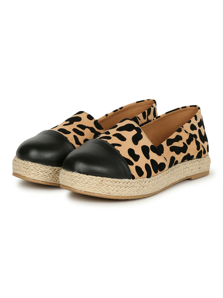 Platform Print Espadrille Shoes