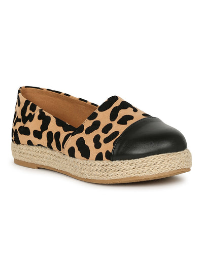 Platform Print Espadrille Shoes