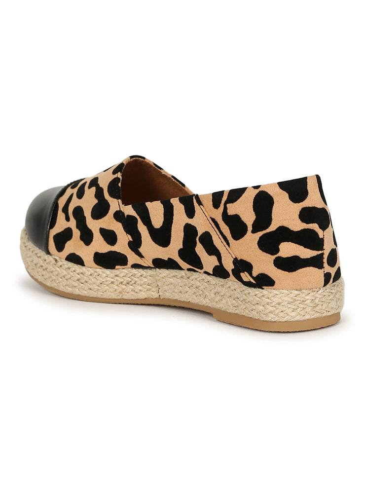 Platform Print Espadrille Shoes